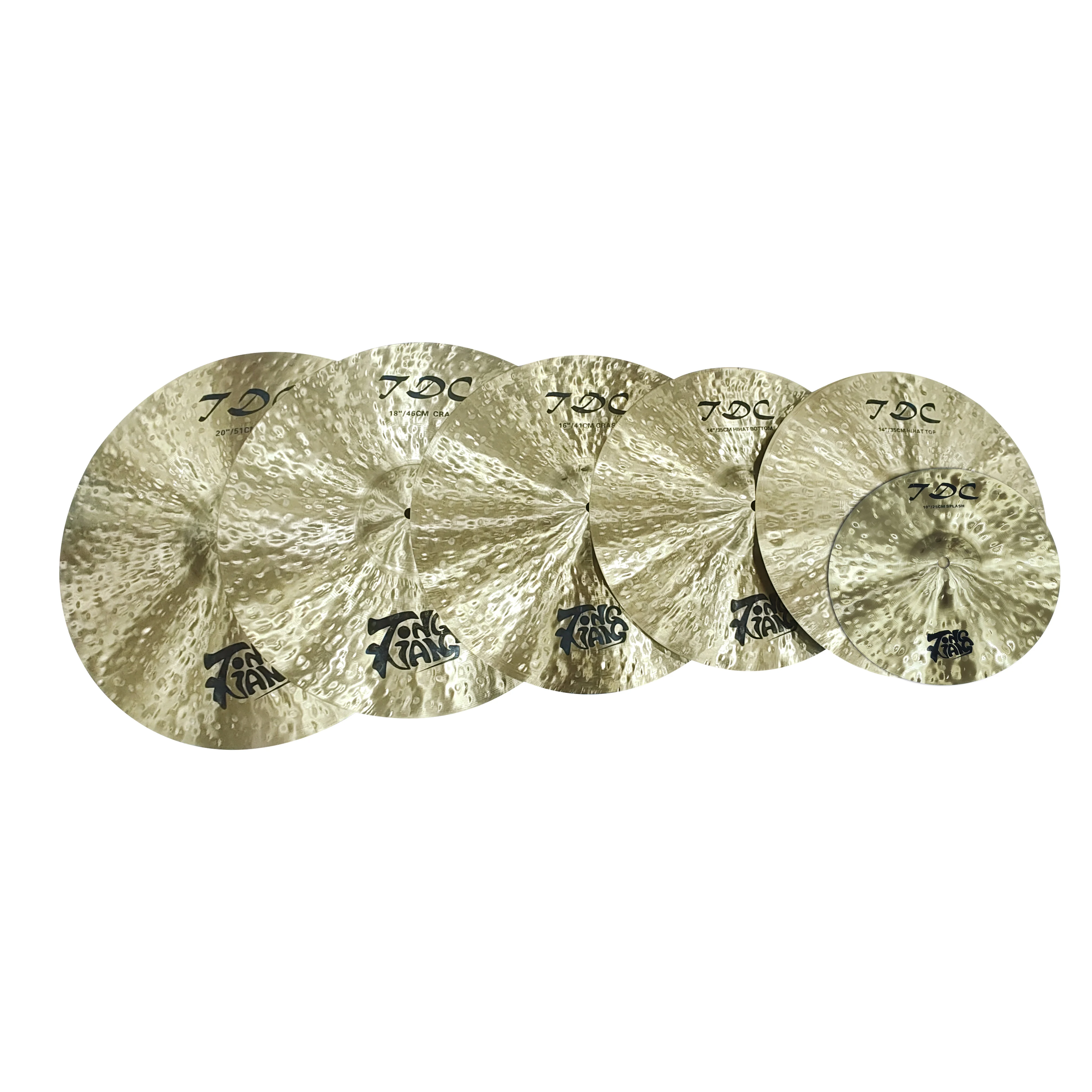 

Hot Sale TDC Series B25 Handmade Percussion 5pcs Cymbals Set