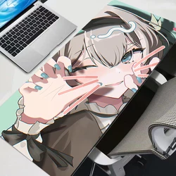Large Cartoon Mousepad Non-slip Cute Anime Gaming Mouse Pad Honkai Star Rail Firefly Fashion Computer Desk Pad Keyboard Rug
