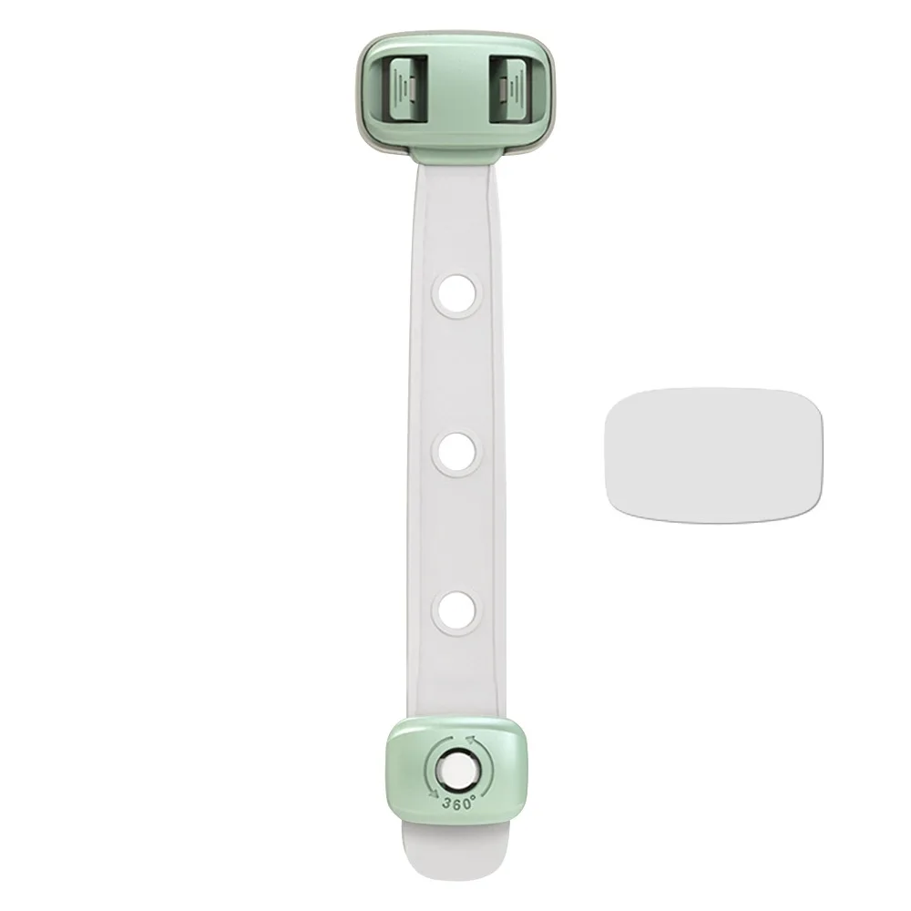 

Dual Button Child Safety Lock DIY Plastic Cabinet Drawer Locks Multifunctional Anti-Pinching Hand Refrigerator Drawer Lock