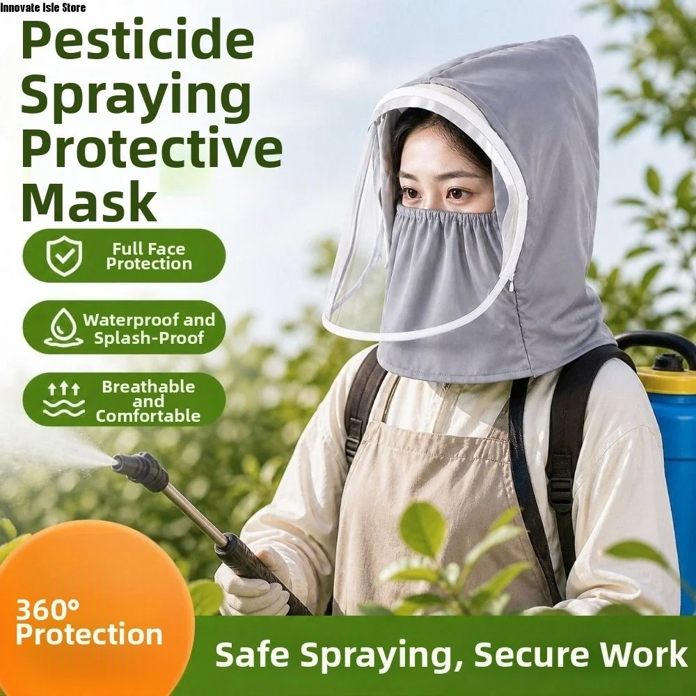 Dust Proof Full Face Mask Saliva-Proof Anti Oil Splash Clear Face Cover Breathable Anti Fog Spraying Protection Mask BBQ