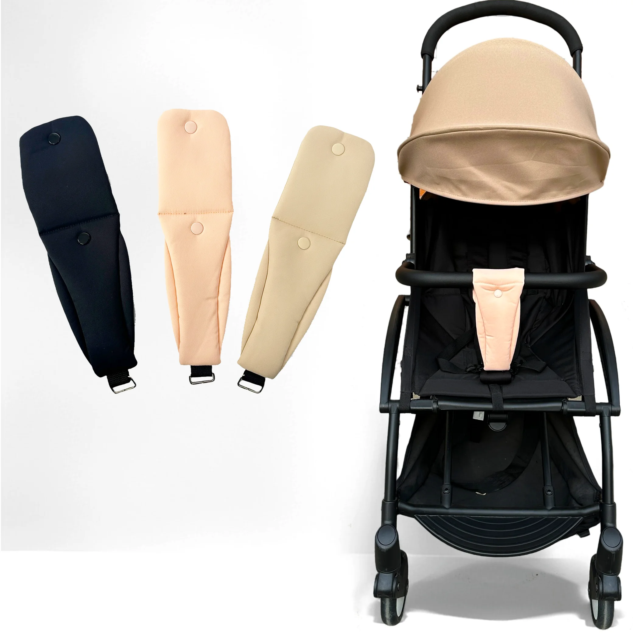 

Adjustable Strap Pads for Baby Strollers Soft Comfortable Cushioning for Infant Car Seats Carriage Stroller Straps Pads