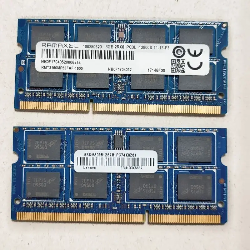 RAMAXEL RAMS DDR3 8 Гб 1600 МГц память для ноутбука ddr3 8 Гб 2RX8 PC3L-12800S-11 SODIMM память для ноутбука 1,35 в