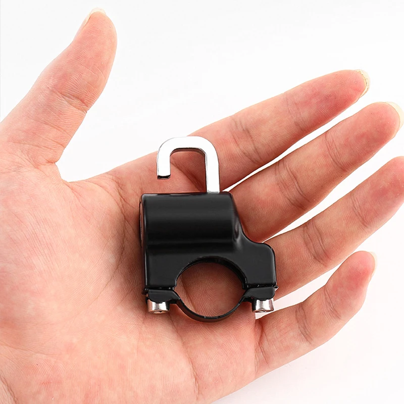 Motorcycle Helmet Lock Alloy Anti-Theft Fixed Lock Multifunction Motorcross Bicycle Storage Holder Bracket Hook Moto Accessories