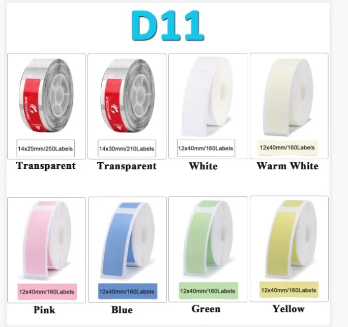 NIIMBOT identifies Fiber optic cable labels for color pattern labels D11/D110/D101 paper data lines Label Organizer Network