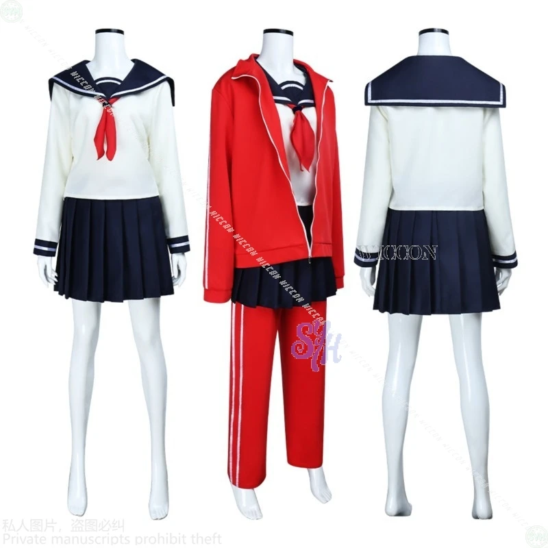 Gagura تأثيري 3-nen Z-gumi Ginpachi-sensei أنيمي زي اليابانية JK فستان أحمر رياضي مضحك نظارات الباروكات أحذية هالوين