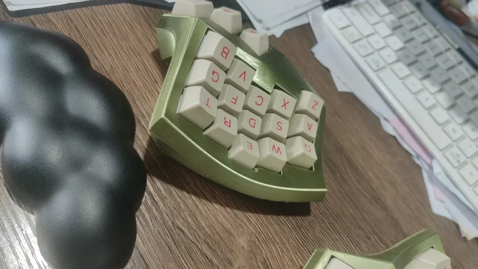 Cygnus 湾曲した分割キーボードキットカスタマイズされた 3x5 構成
