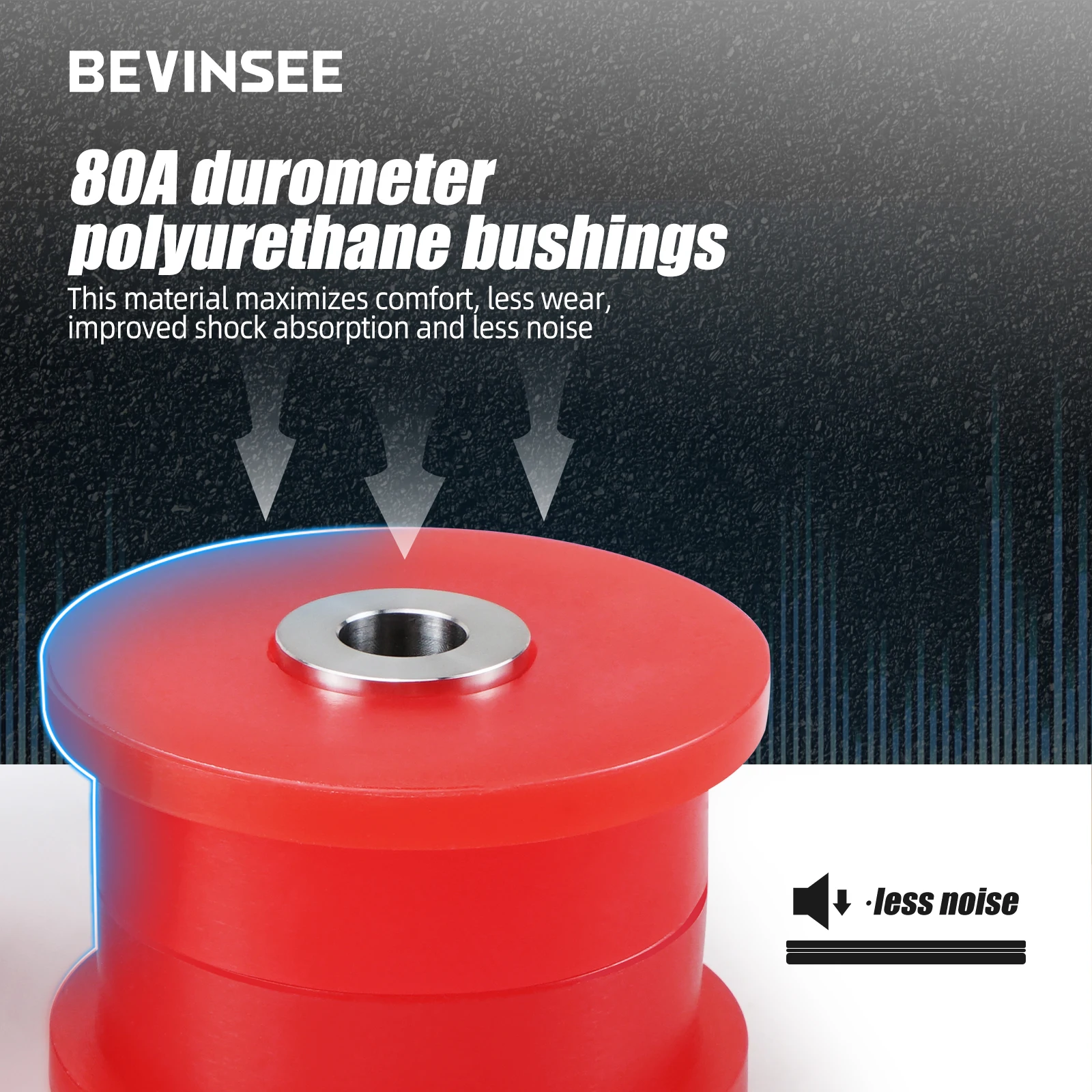 BEVINSEE Polyurethane Rear Trailing Arm Bushings for BMW E36 E46 Z4 E85 E86 X3 E83  325i 328i 330i M3