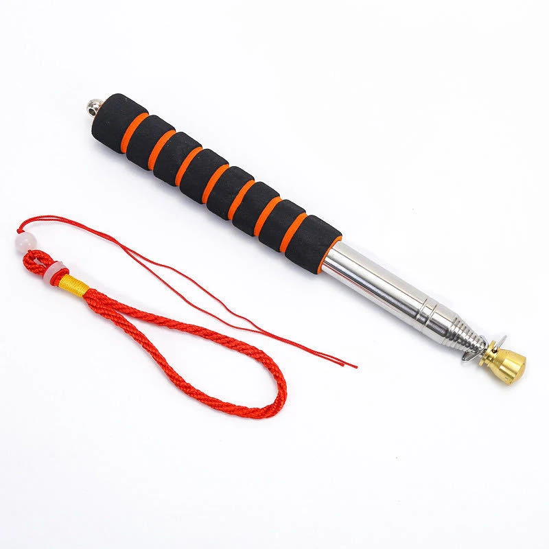 Golden Pole Head Thicker Model Guide Flagpole Sponge Cover Outdoor Coach Retractable Whip Outdoor Stainless Steel Baton