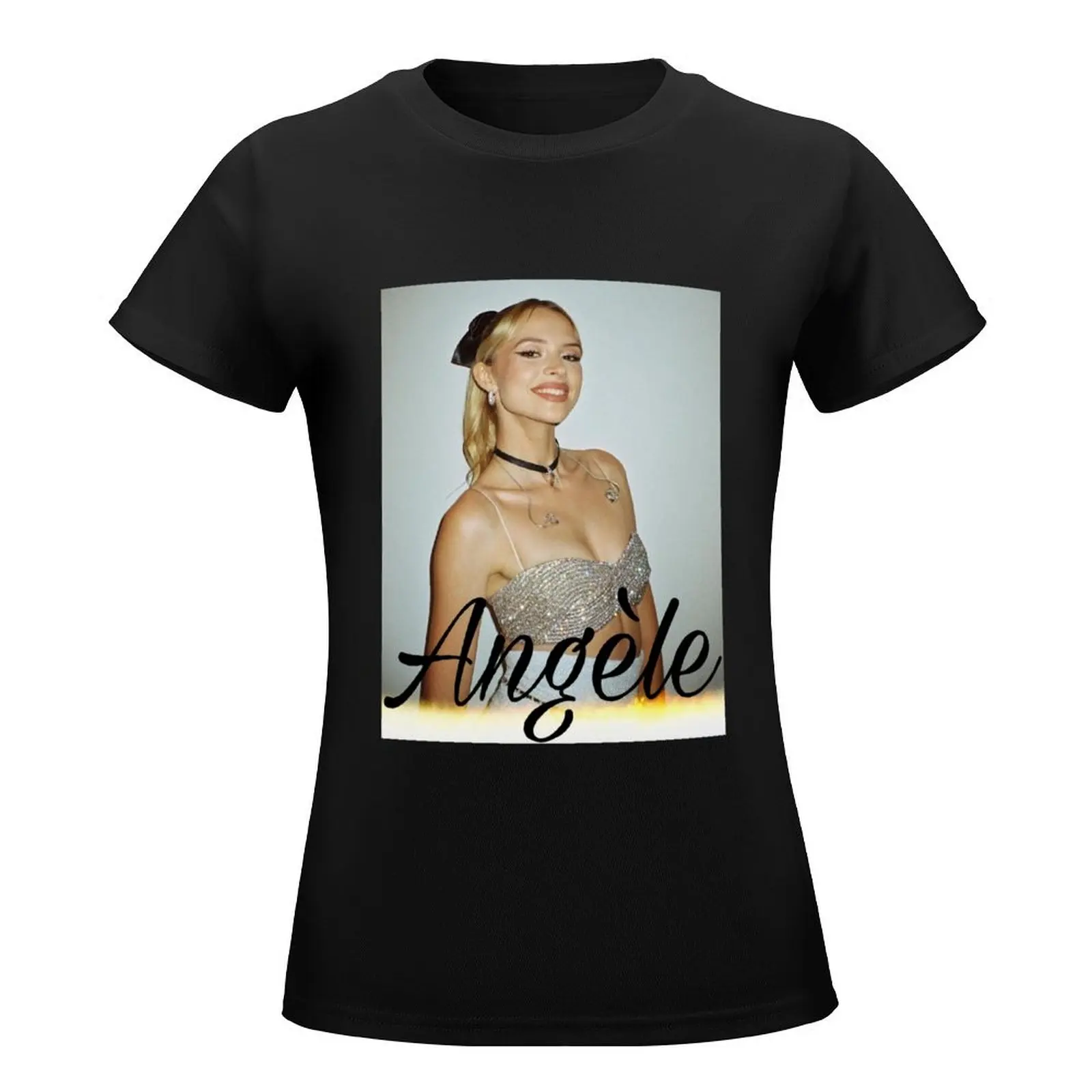 Angèle - bigger font edition T-Shirt animal prinfor customs design your own plain plain t shirts for Women