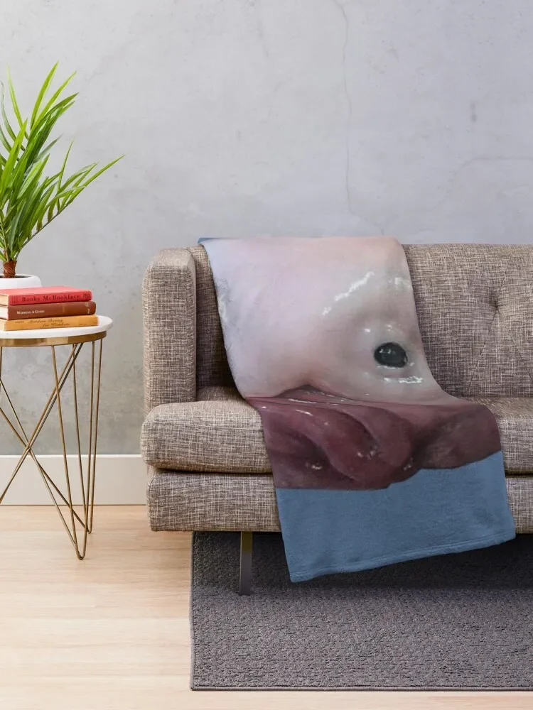 Blob Fish Throw Blanket Picnic Giant Sofa Blankets