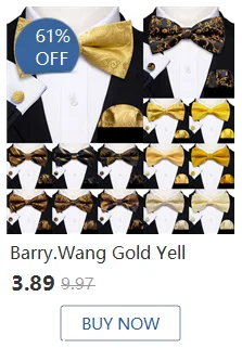 Barry.Wang Jacquard Seide Herren Schal Blumen Paisley stilvolle Burgunder Gold grün rot blau lila für männliche Hochzeit Business Party – Detail 38