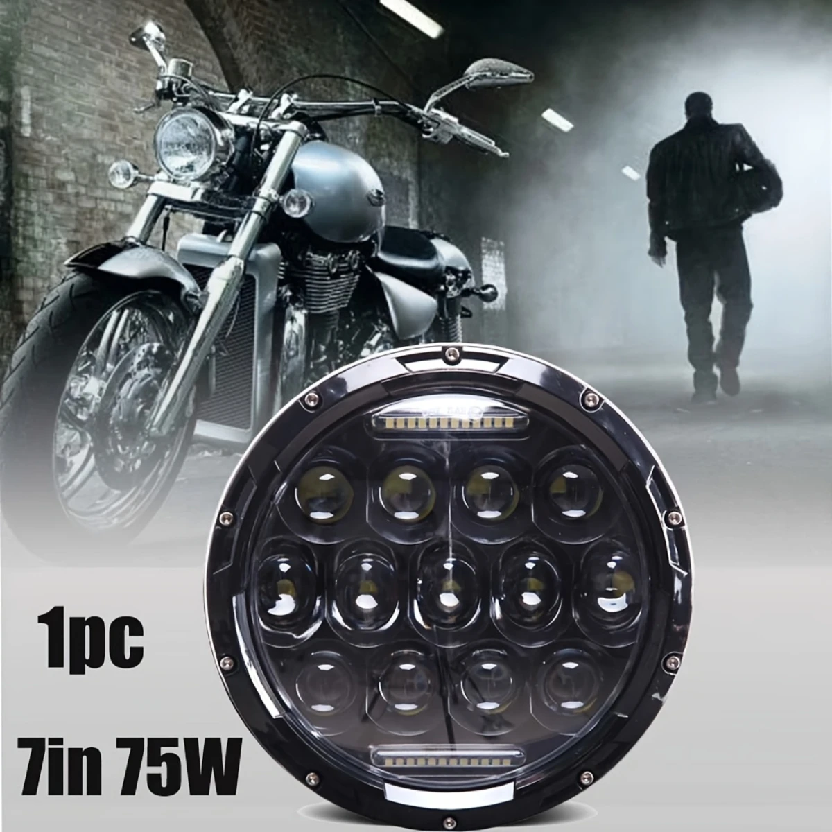 Universal 7 Inch Round Led Auto Headlight Motorcycle LED Headlight for Harley Honda Yamaha Hummer Jeep Lada Niva Headlamp