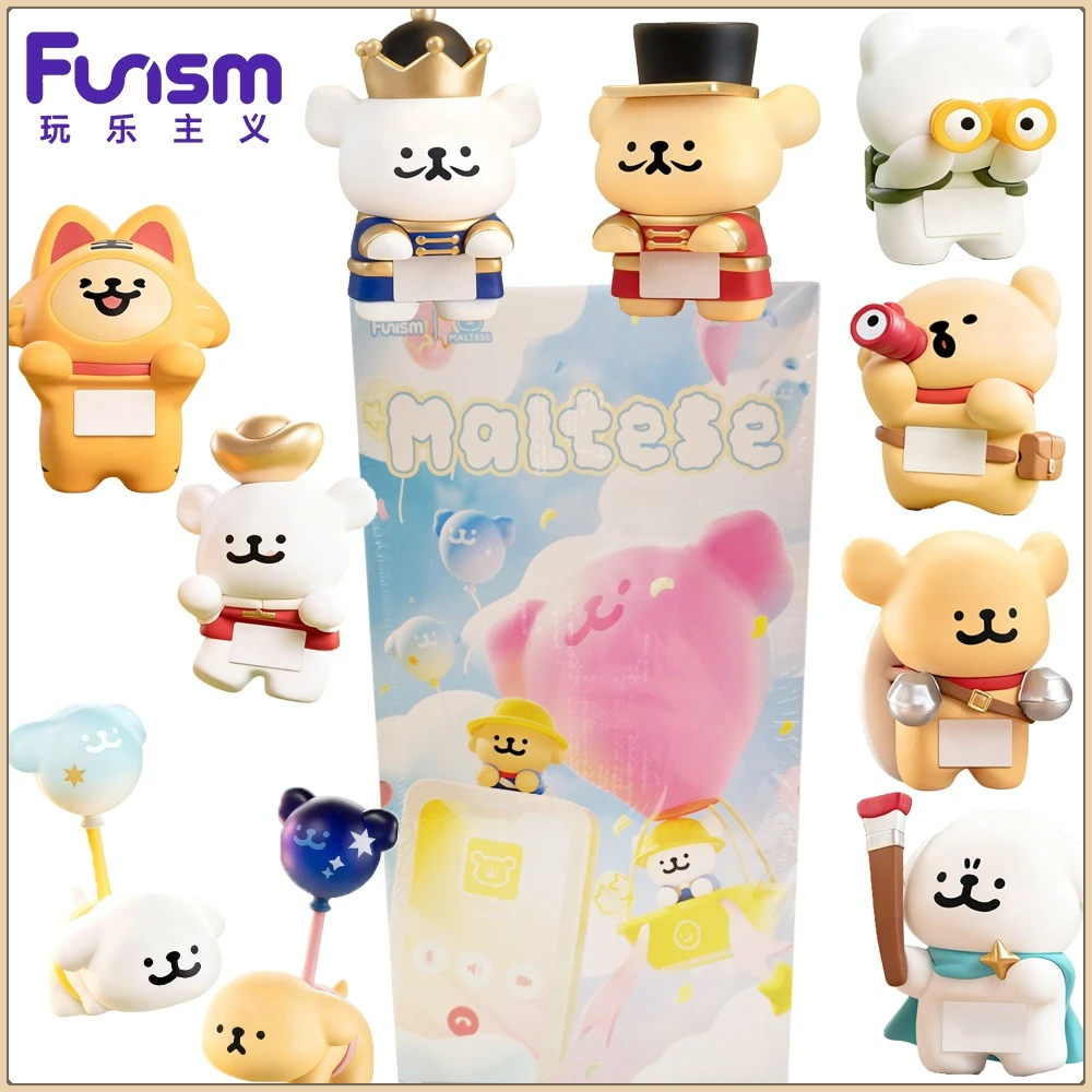 

New Funism Genuine Maltese Fun Lying Series Mini Blind Box Cartoon Style Anime Peripherals Decorative Model Toys Birthday Gifts