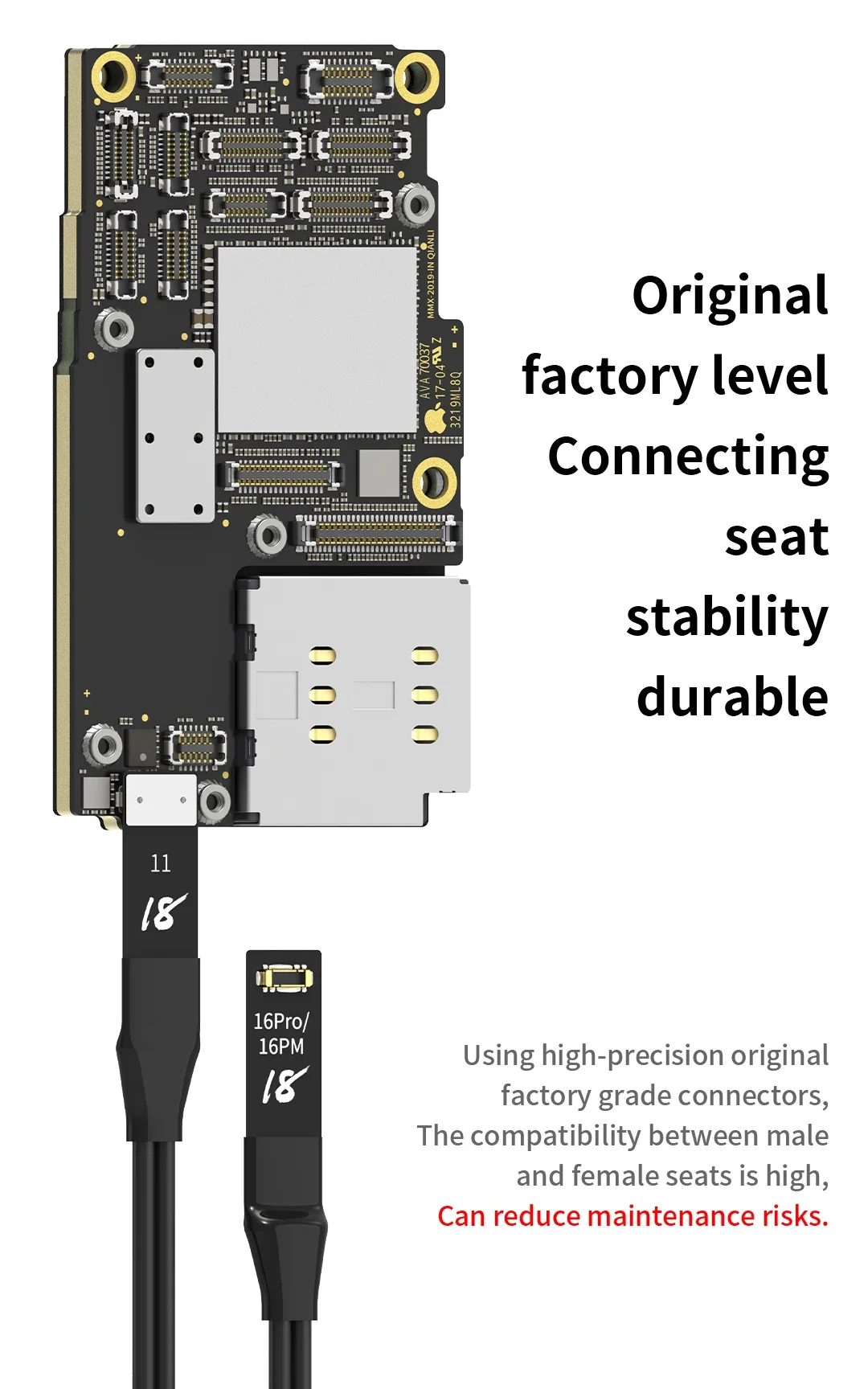 18 Kinds POWER Air Power Boot Cable for iPhone 7-15 16 Pro Max Current Test Motherboard Repair Power Supply Boot Cable Tools set