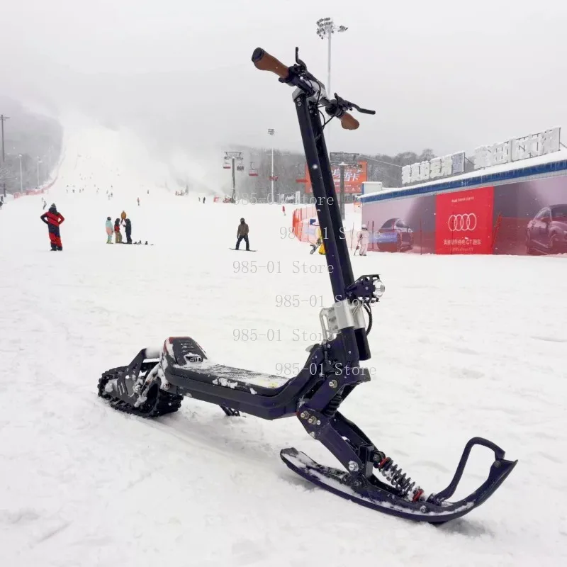 All-terrain crawler electric snow vehicle, remote control off-road snowmobile designed for adult use
