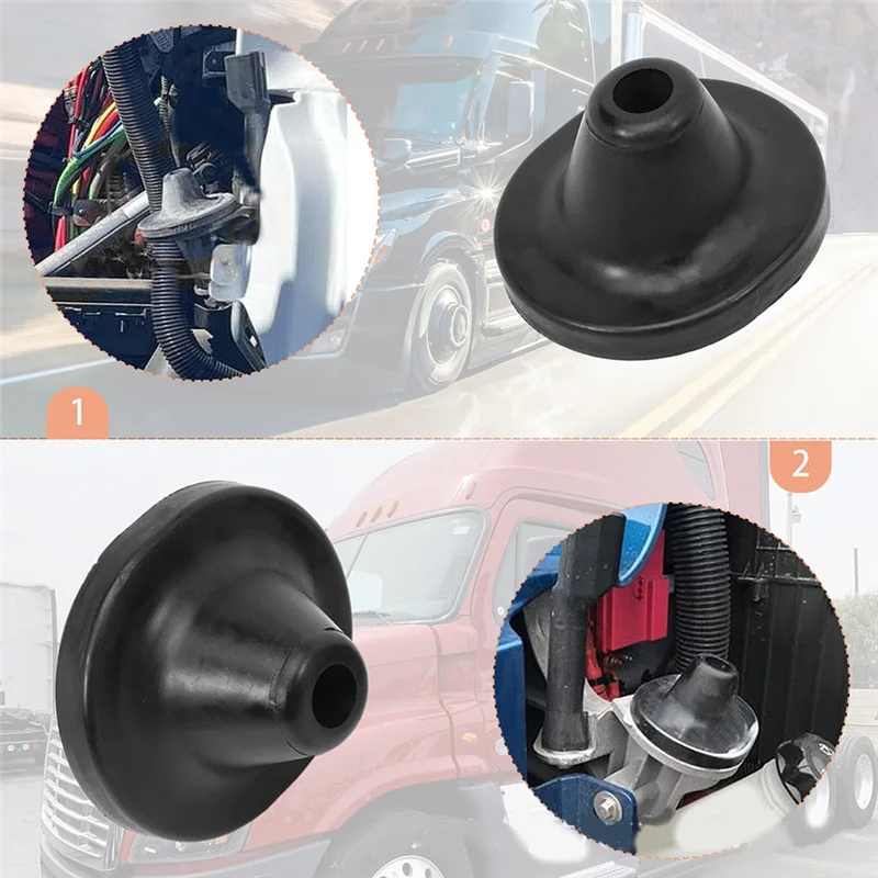 ABFI هود المصد الخلفي المخروط العازلة لـ Freightliner Cascadia 2008- 2017 A18-59704-000 A17-20868-000 #4