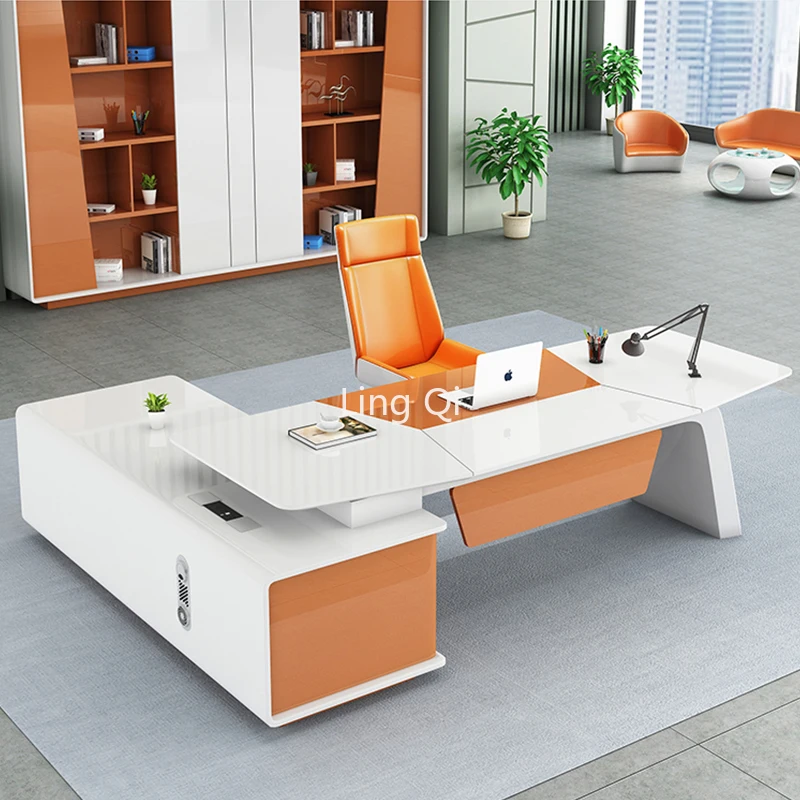 

Light Luxury Designer Office Desk Girl Boss Modern Unusual Computer Desks Vanity Reading Mesa De Escritorio Office Furniture