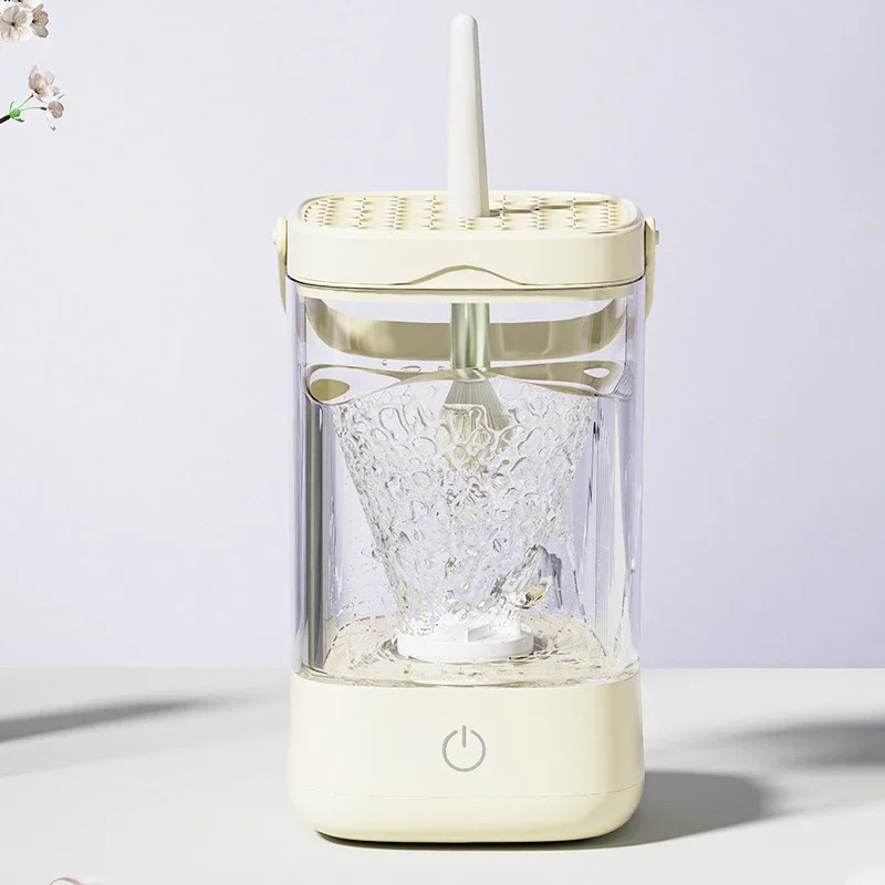 Nettoyeur de pinceaux de maquillage électrique, stérilisation UV, lave-brosse à séchage rapide, lavage automatique, outils de maquillage, support de séchage pour pinceaux de maquillage