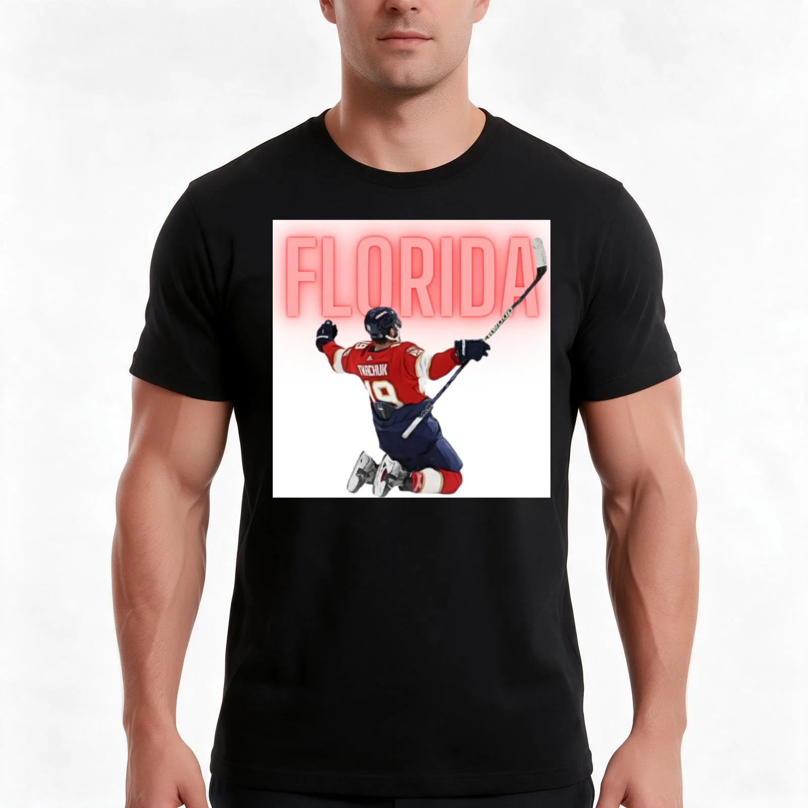 Matthew Tkachuk T-Shirt, Summer Casual Cotton Tee, Oversized Streetwear Tops, Vintage Graphic Print, Loose Fit Short Sleeve