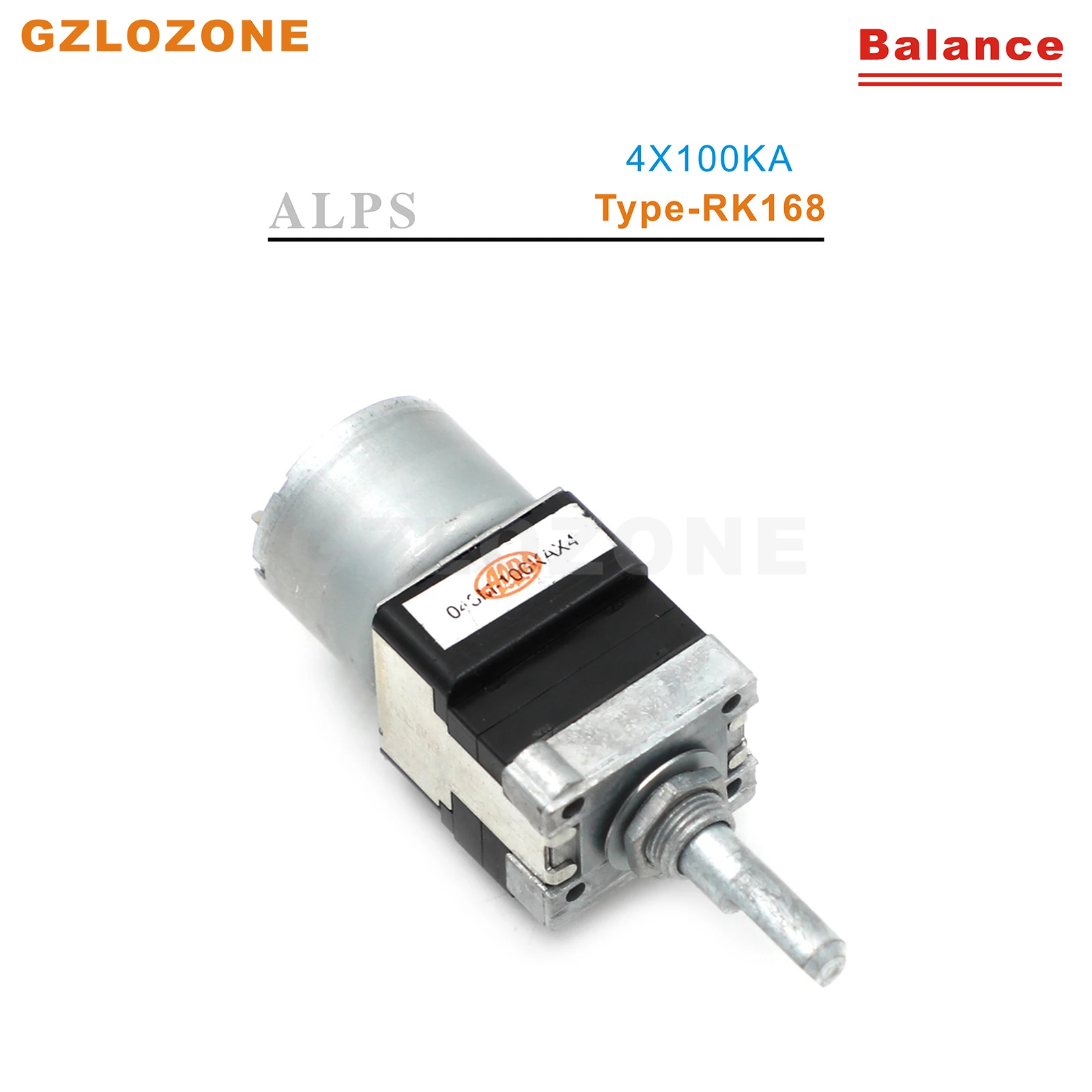 1 PCS Original ALPS RK168 Balance Motor Potentiometer 4X100KA Handle L=20--25mm