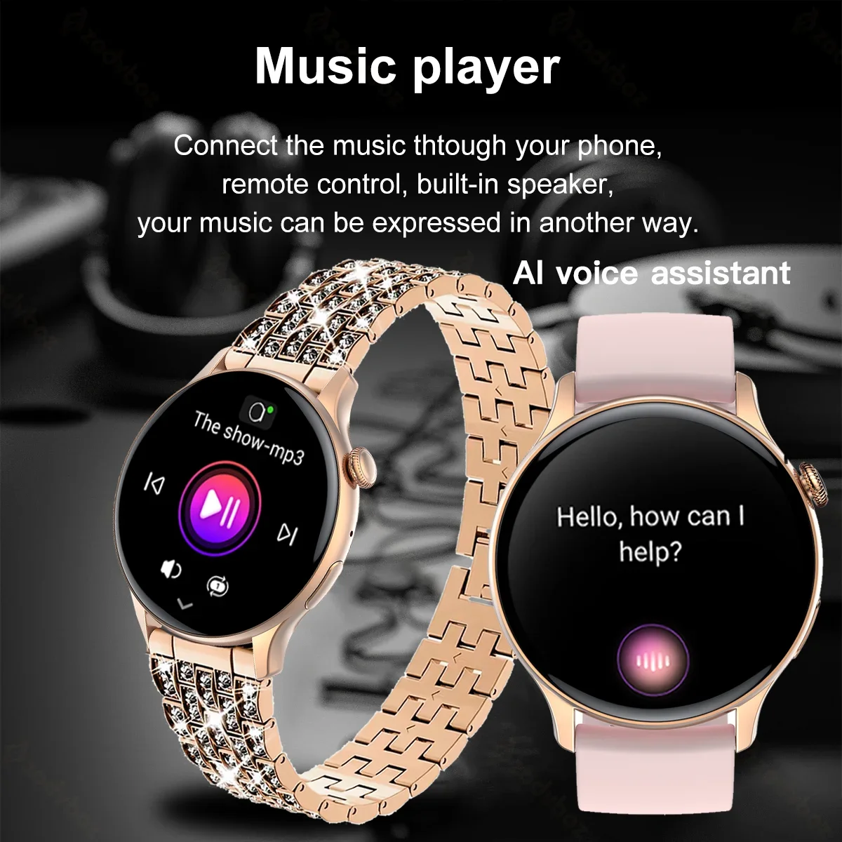 HYTRON Fashion Voice Call Smart Watch Ladies Forever Display Custom Watch Face Sports Health bracciale Ip68 Smartwatch impermeabile