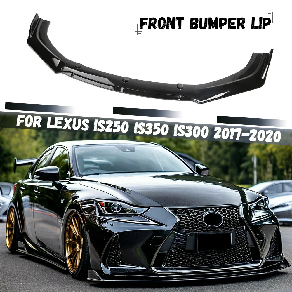 Front Bumper Lip Spoiler Side Splitter Diffuser Protection For Lexus IS200t IS300 IS350 2017 2018 2019 2020 Bodykits