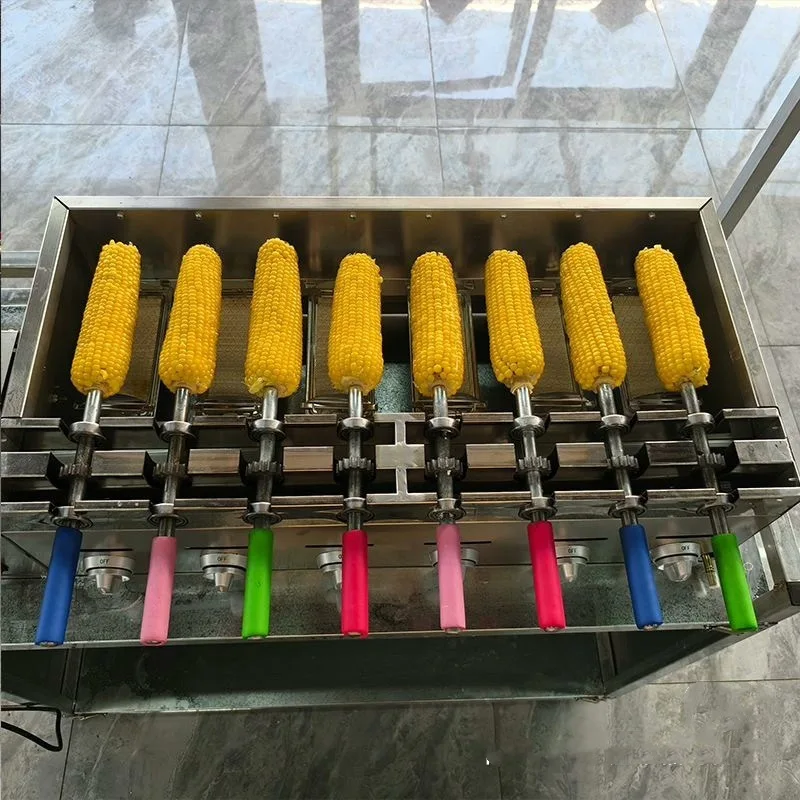 

Автоматическая газовая тележка для приготовления жареной кукурузы с функцией автоматического вращения.