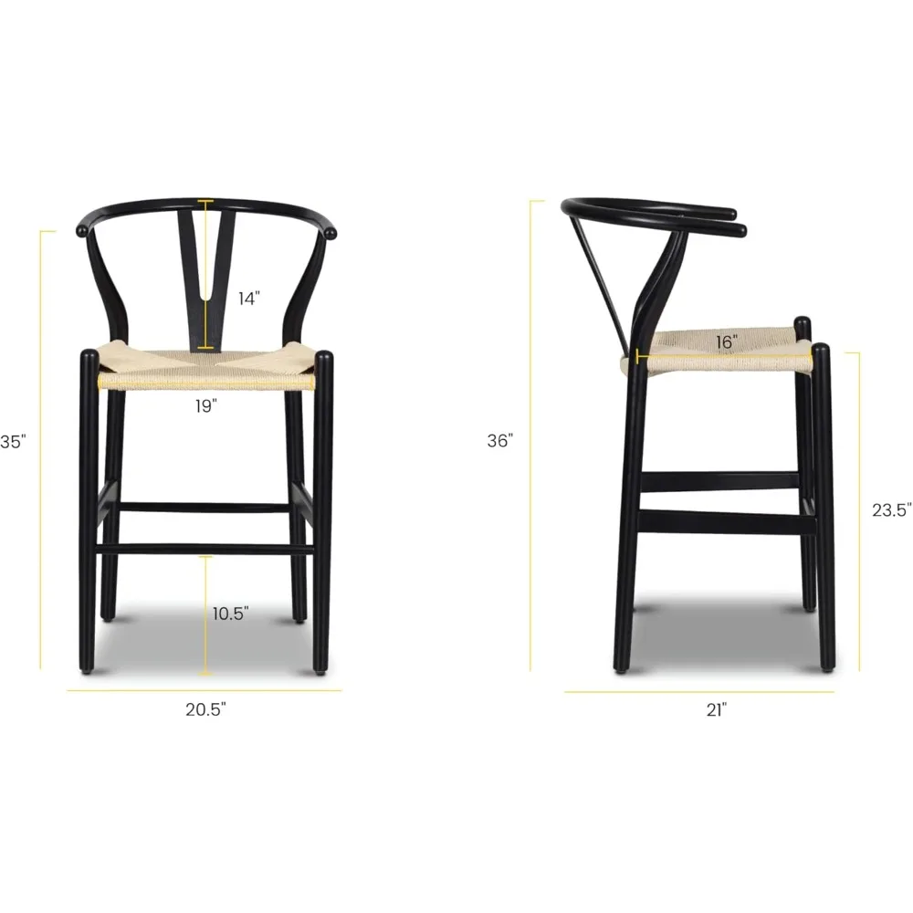 Weave Moderner Mid-Century-Esszimmerstuhl aus Holz