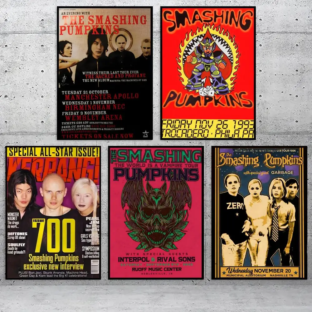 

The S-Smashing Pumpkins Band Poster Holiday Gifts Designed For Home Restaurant Office Space Wall Art