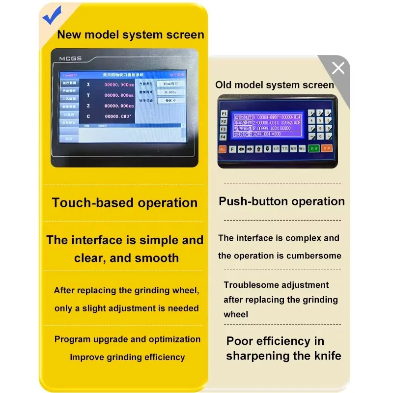 Vollautomatische CNC-Werkzeugschleifmaschine. Hochpräzise Schleifmaschine zum Schleifen von Fräsern