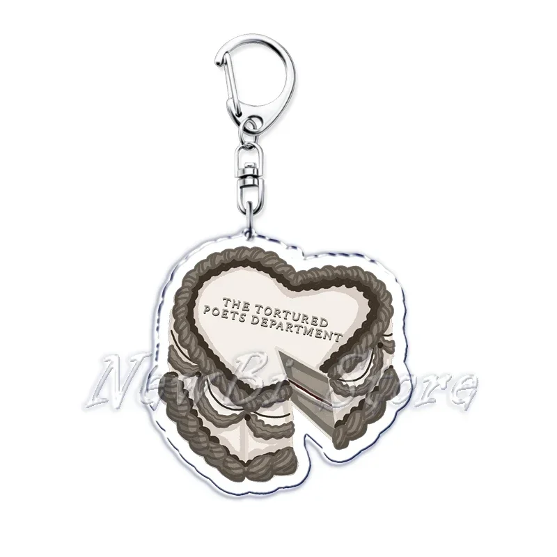 The Tortured Poets Department Fornight Acrylic Keychains Keyring for Accessories Bag TTPD Stamps Key Chain Ring Jewelry Gifts view 2