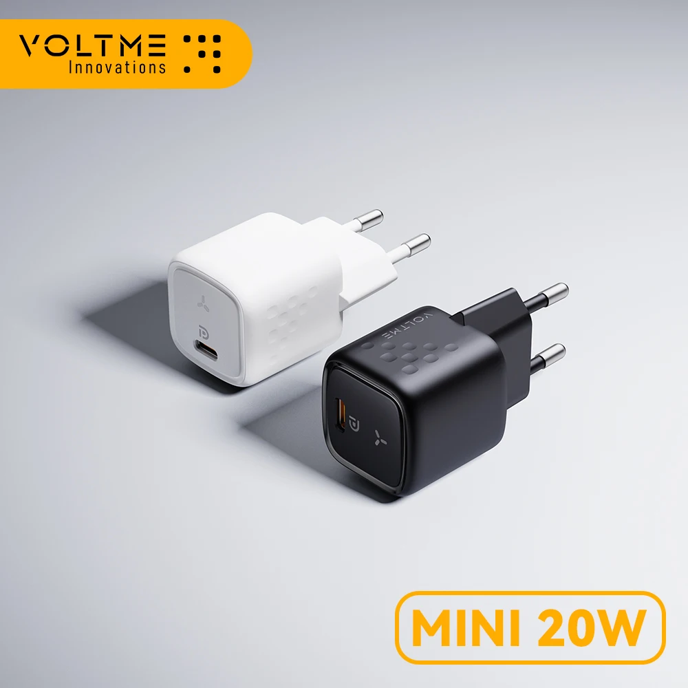 VOLTME 20W Mini cargador USB tipo C cargador de carga rápida carga rápida QC 4,0 3,0 para iPhone 12 Pro Samsung Xiaomi cargador de teléfono