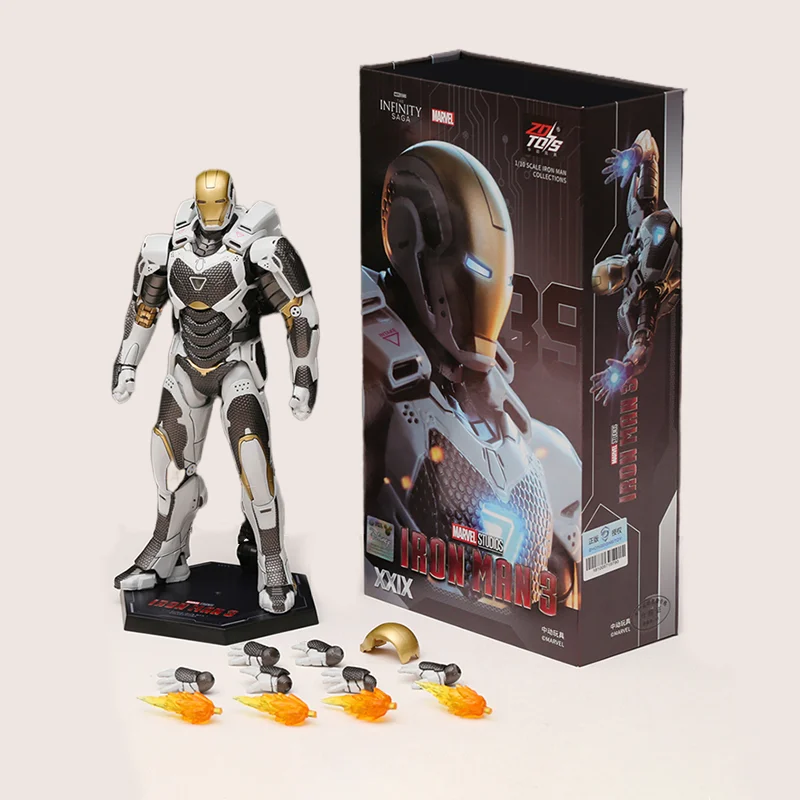 ZD Toys Iron Man Action Figure Mark 35 Red Snapper Iron Man MK24 MK22 MK47 Tony Stark Ironman Figuur Actie Verzamel Speelgoed Cadeau