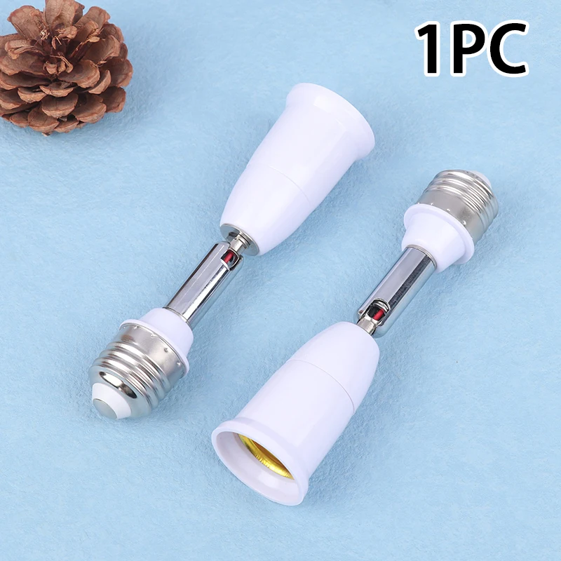 1PCS LED Light Bulb Lamp Holder Flexible Extension Adapter Socket Extend E27 to E27 Adapter Converter Wall Base Holder Screw