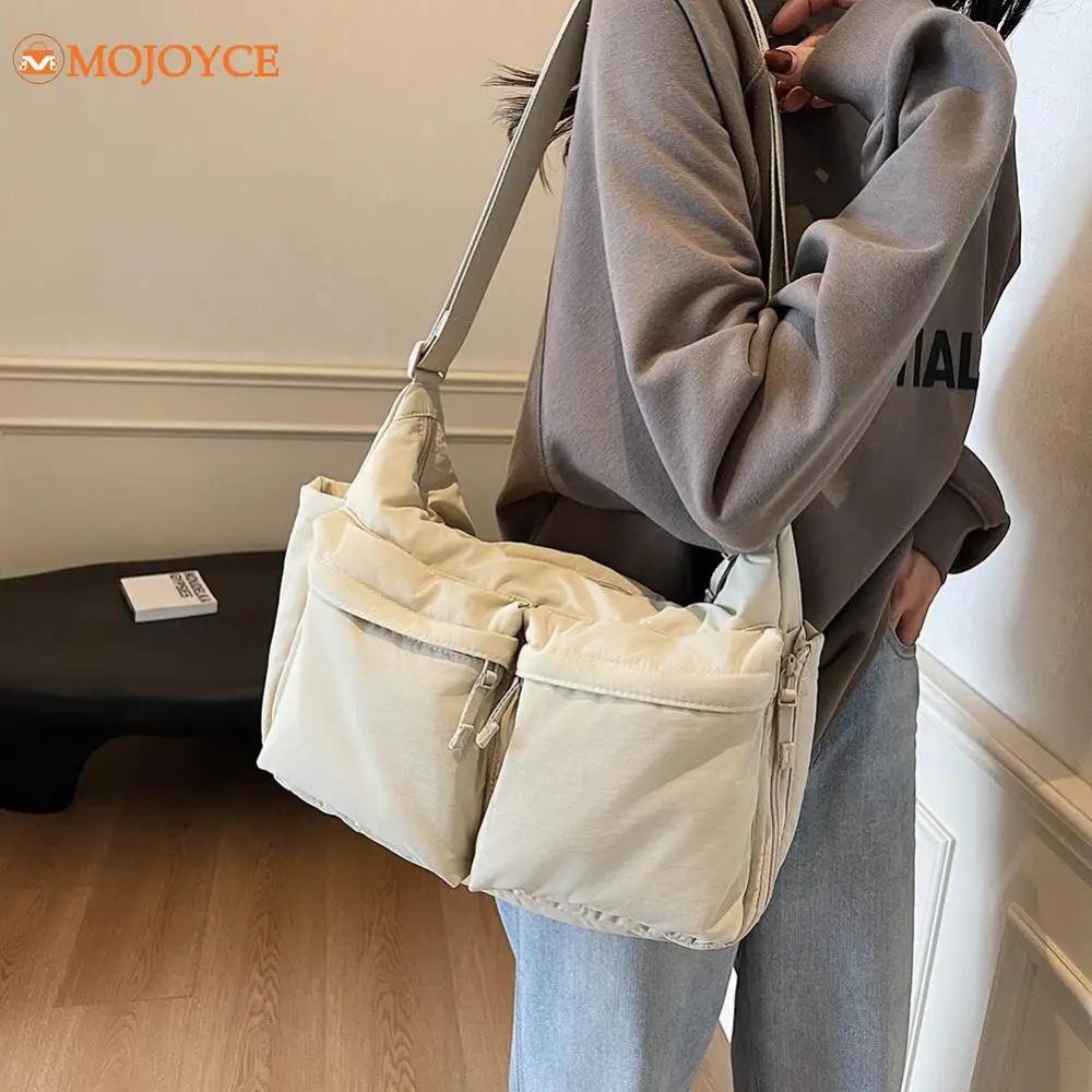 

Women Puffer Shoulder Bag Large Capacity Puffy Crossbody Bag Cotton Lightweight Messenger Bag Multiple pockets Padding Daily Bag