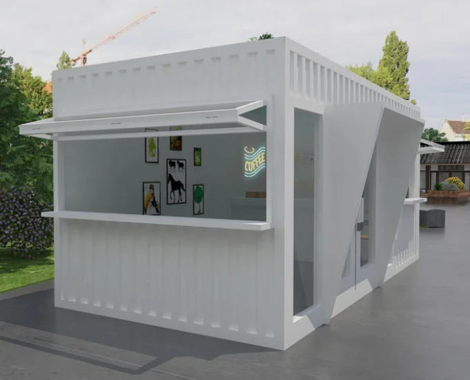 Prefabricated modular container housing villa Colored steel material Integrated Space capsule office house