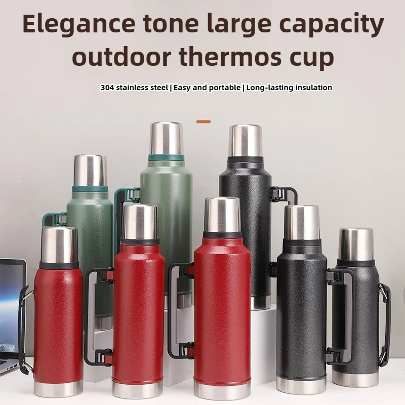 

Hot Water Termos Large Capacity Insulation Pot Kitchen Pots Stainless Steel Jug With Lid Vacuum Thermos Flask Water Bottle
