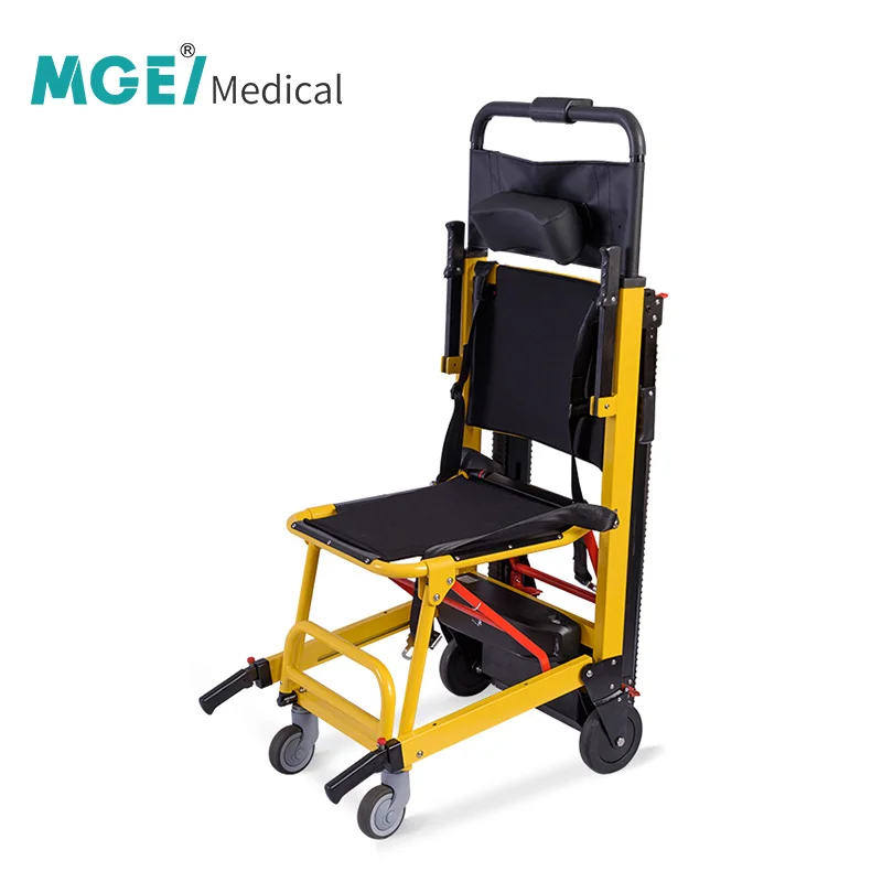 MEDIGE Factory Prices Rehabilitation Equipment Handicapped Up And Down Stairs Multifunctional Foldable Stair Climbing Wheelchair