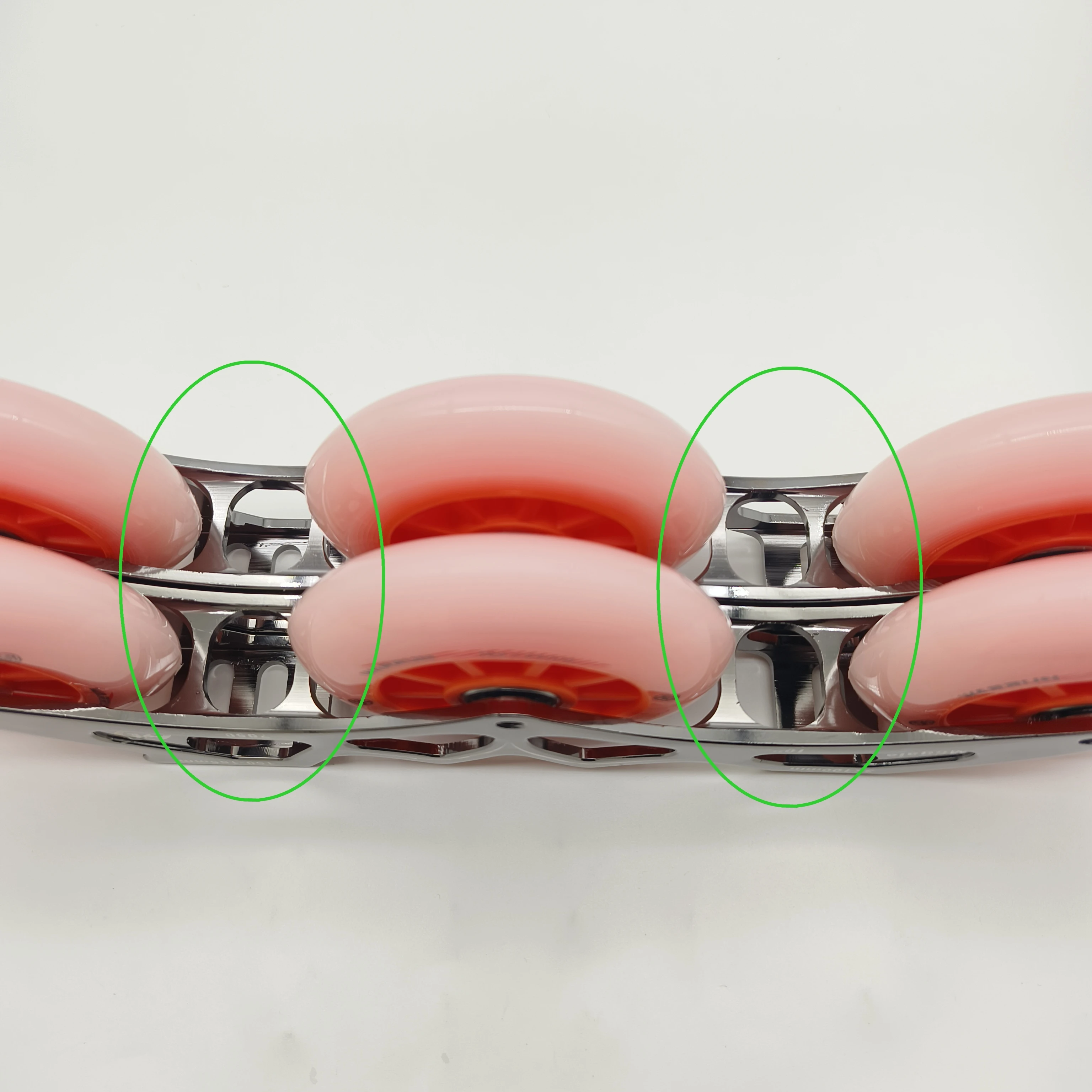 Speed frame 3-wheel roller skate bracket 3x90mm 3x100mm  3x110mm 165-195mm strong frame  with wheels 85a view 3