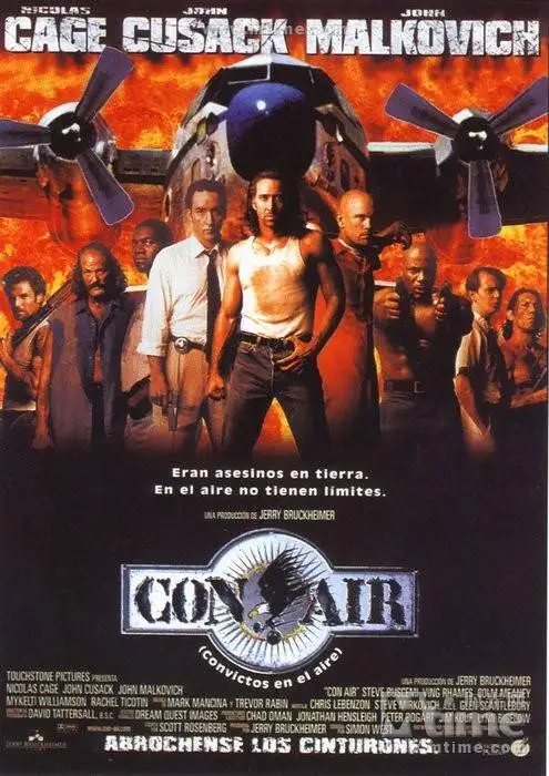 Популярный редкий классический фильм Con Air 1997 художественный Шелковый плакат настенное искусство домашняя декоративная живопись