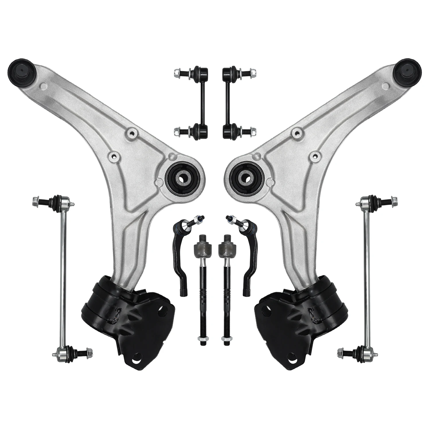 

TOPICKSAP 10pcs Front Lower Control Arm Ball Joint Tie Rod End Kits for Ford Fusion 2013 2014 2015 2016 2017 DG9Z3079B