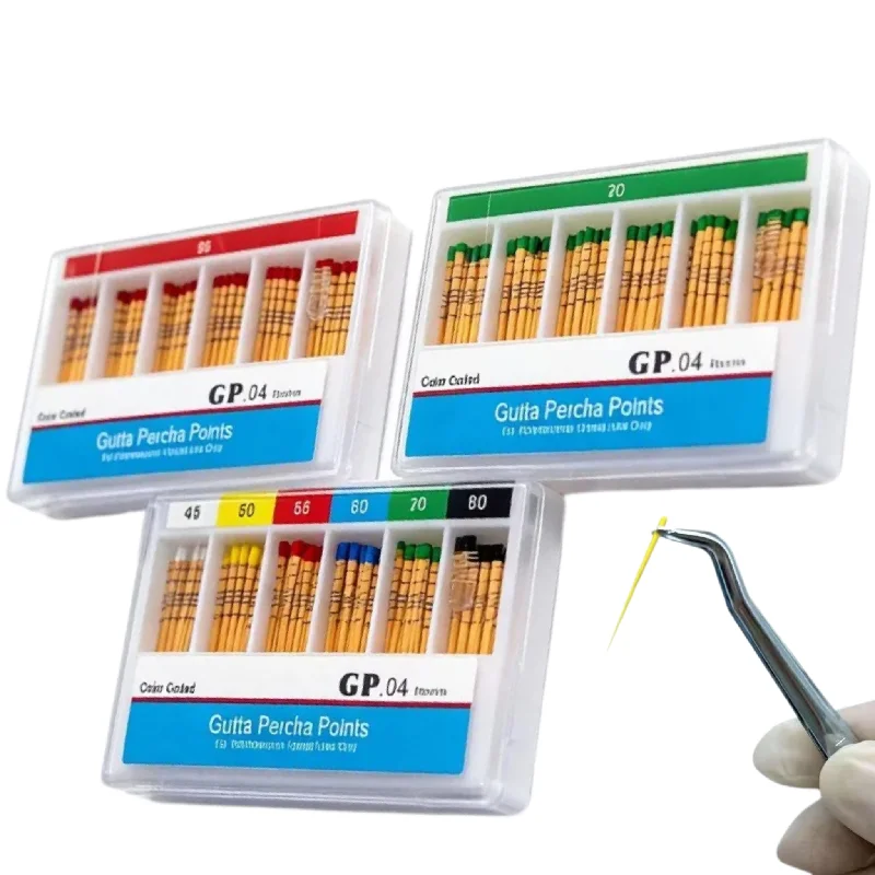 10box Dentistry Meta Gutta Percha Point Graduated GP Filling Fiber Tips Taper Root Canal Endo Tooth Therapy Cone Pole 02/04/06/F