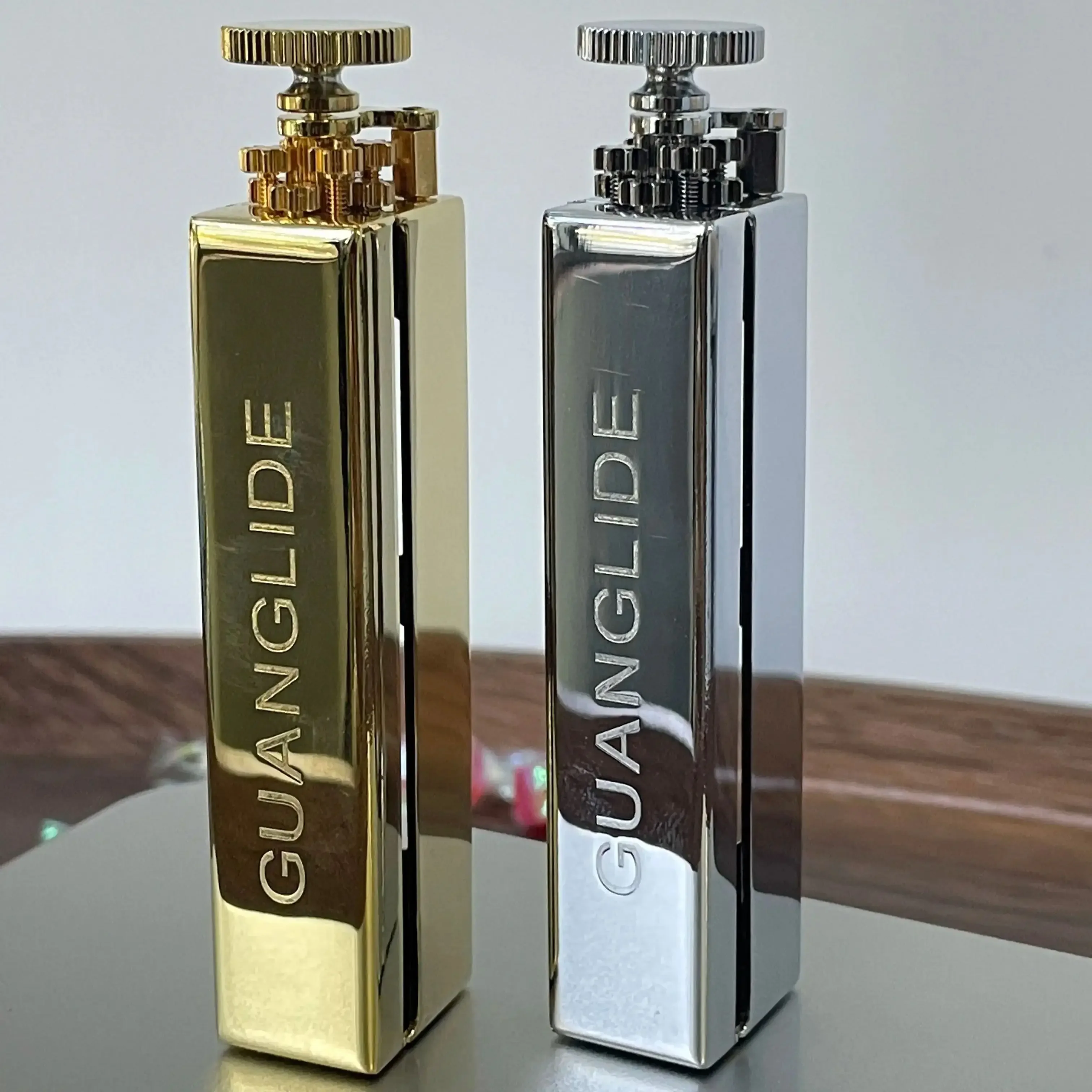 Φ6mm Brass Chrome Cigarette Rolling Machine Manual Slim Tobacco Smoke Roller Handmade for 70mm Roll Paper