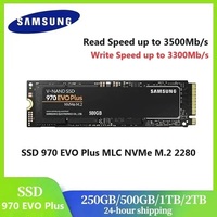 SAMSUNG 970 EVO Plus SSD MLC NVMe M.2 2280 PCIe 3.0x4 Internal Solid State Drive 250GB 500GB 2TB For Laptop Desktop disco duro