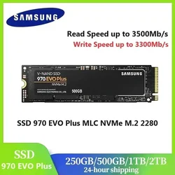 SAMSUNG 970 EVO Plus SSD MLC NVMe M.2 2280 PCIe 3.0x4 Internal Solid State Drive 250GB 500GB 2TB For Laptop Desktop disco duro