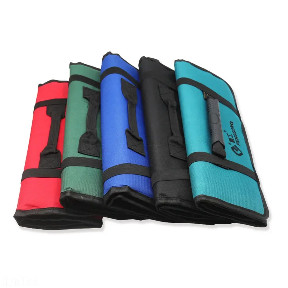 3 Colors Multifunction Tool Bags for Tool Practical Carrying Handles Oxford Canvas Chisel Roll Bags New Instrument Case Dropship