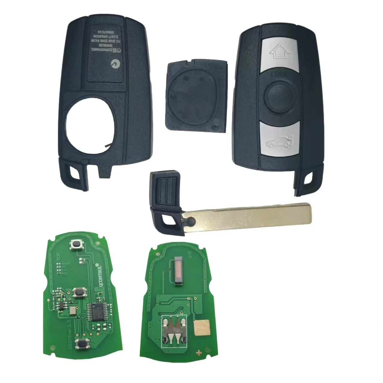 Clé intelligente à distance pour voiture, pour BMW série 1/3/5/7 X5 X6 Z4 CAS3, KR55WK49127/KR55WK49123 315/315LP/433/868mhz PCF7953/ID46