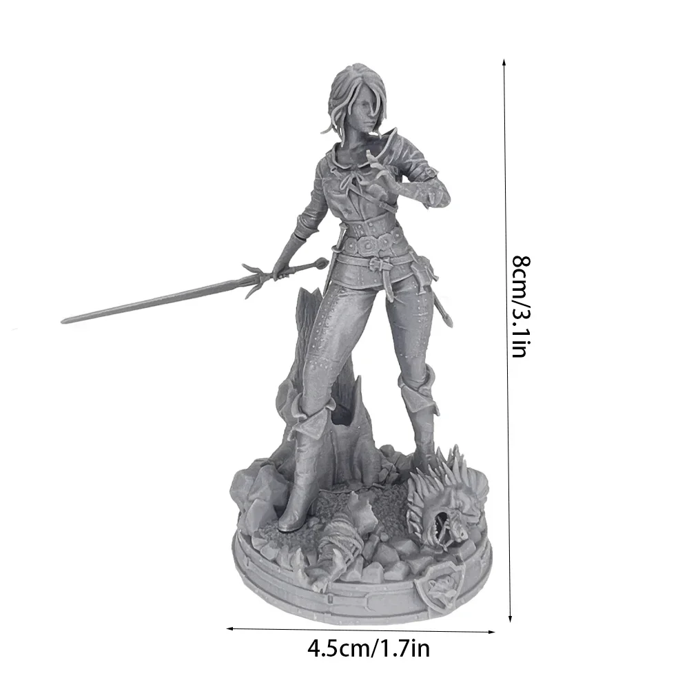 Ciri 1:24 Resin Plastic Model Kit Unpainted Miniature Resin Model A406