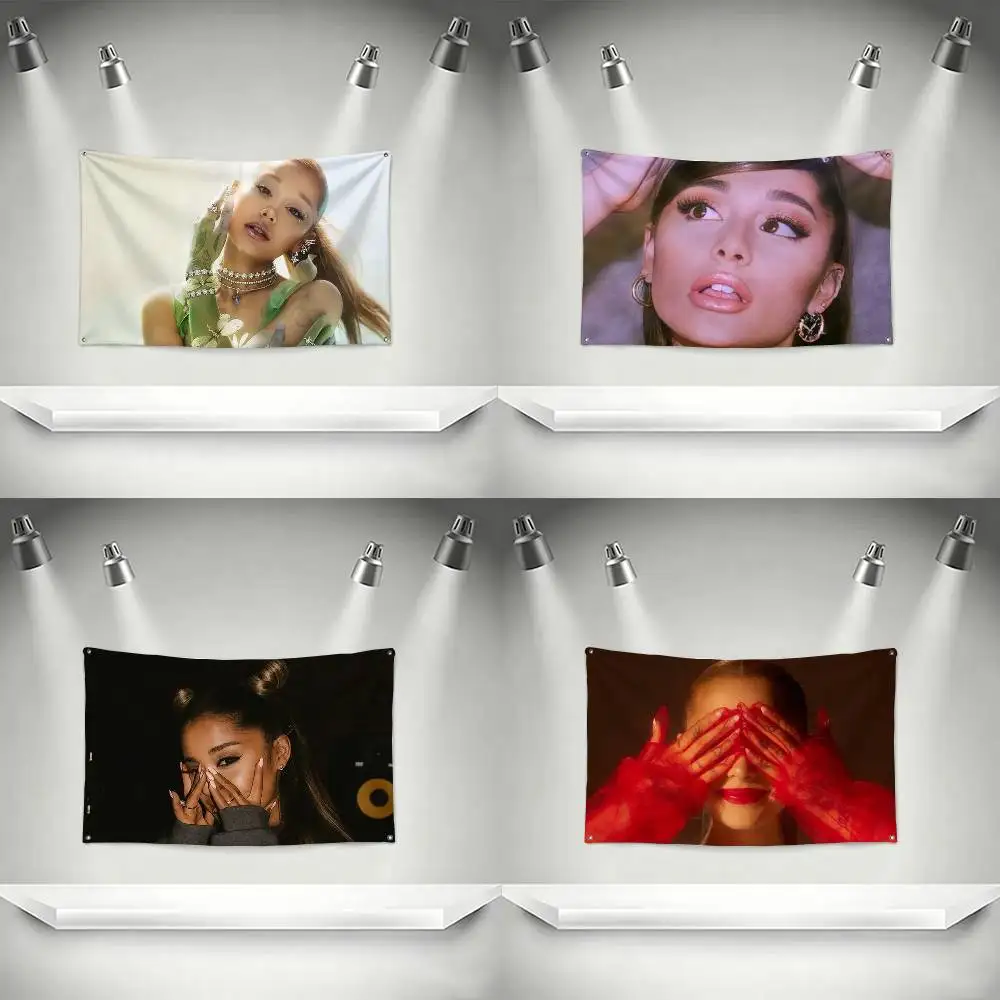 Singer Ariana Grande Petal  Flag Suitable For Party Club Outdoor Interior Wall Decoration Banner Fans Gift