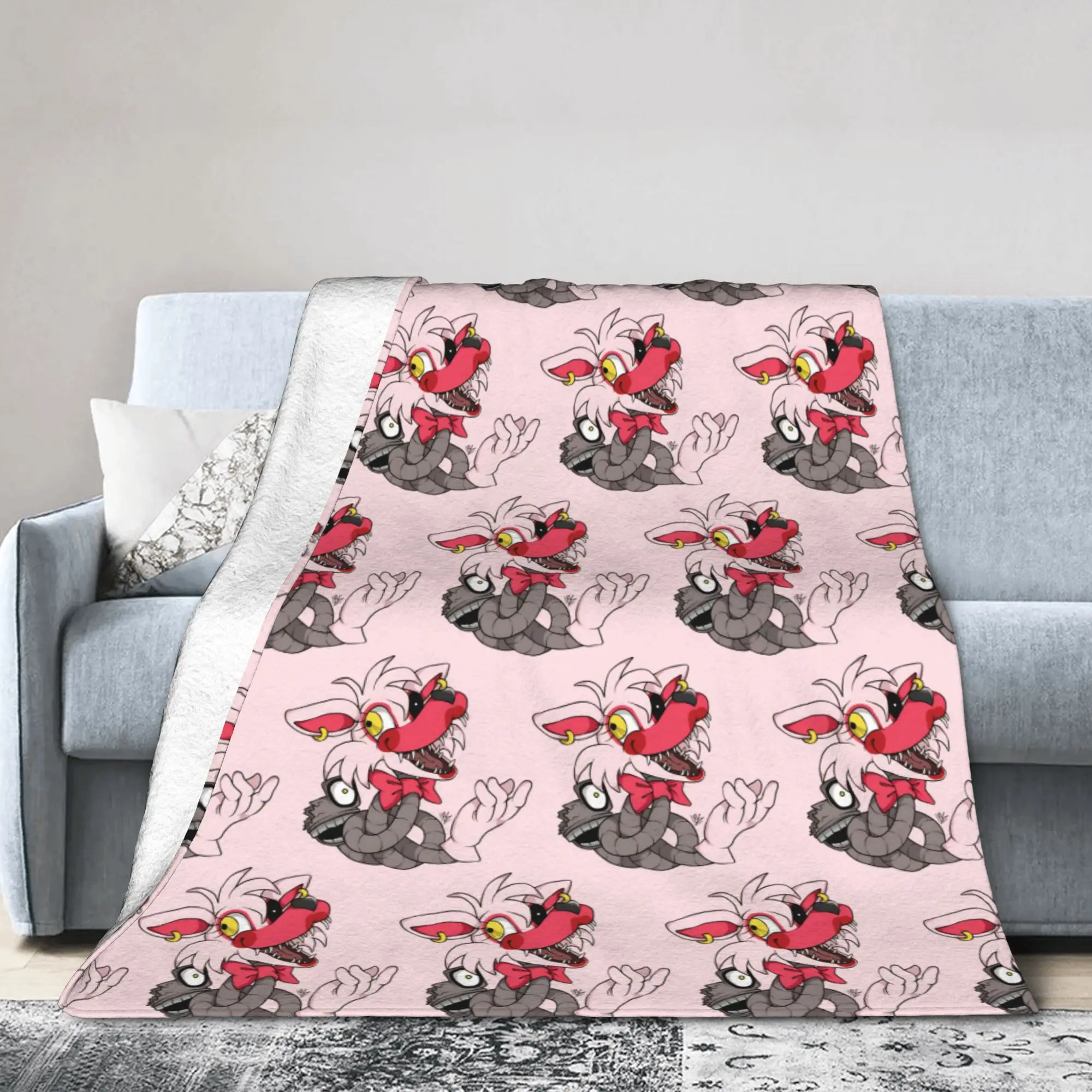 The Mangle FNAF Stuff Blanket Ultra-Soft Flannel  Throw Blanket Cozy Plush Thin Quilt